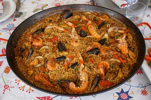 Paella de marisco fácil