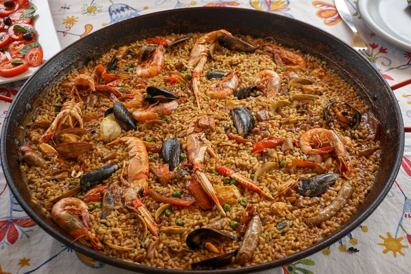 Receta de paella de marisco casera