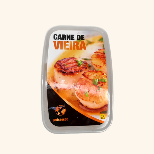 Carne de Vieira salvaje. 500gr. 12/14 unidades