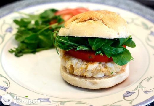 Hamburguesas de Merluza con gambas. 2 unidades