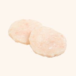 Hamburguesas de Merluza con gambas. 2 unidades