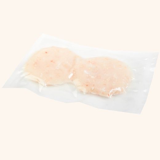 Hamburguesas de Merluza con gambas. 2 unidades