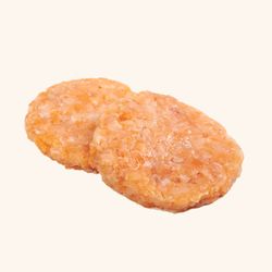 Hamburguesas de salmón con gambas. 2unidades