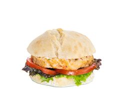 Hamburguesas Rape con Gambas.2 unidades