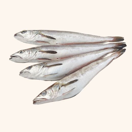 Pescadilla de costa sin cabeza y tripa. 500g 5/6  unidades.