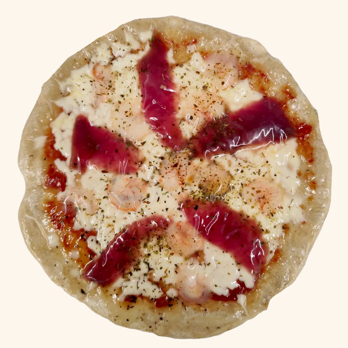 Pizza Artesana Atún y Gamba